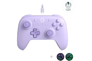 8Bitdo Ultimate 2C Hall Effect Joysticks and Hall Triggers Wired Controller for Windows PC and Android, with Remappable L4/R4