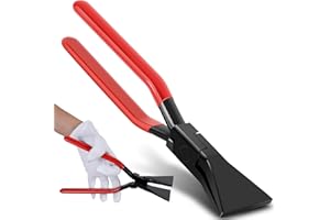 Abizarch Hand Seamers Metal Sheet Metal Bender Tool, 2.4 Inch Durable Steel Metal Bending and Flattering Pliers,Straight/45°/90° Sheet Metal Tools Set(TD110)