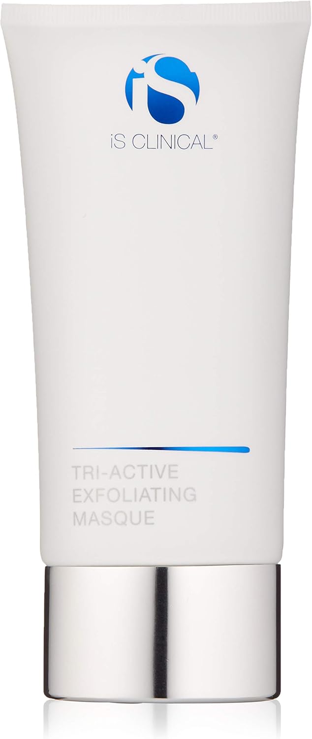 iS CLINICAL Tri-Active Exfoliating Masque; Acne Treatment; Face Exfoliator; Large Pores Treatment, Light green