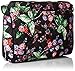 Vera Bradley Women's Cotton Little Hipster Crossbody Purse With RFID Protection, Winter Berry, One Size