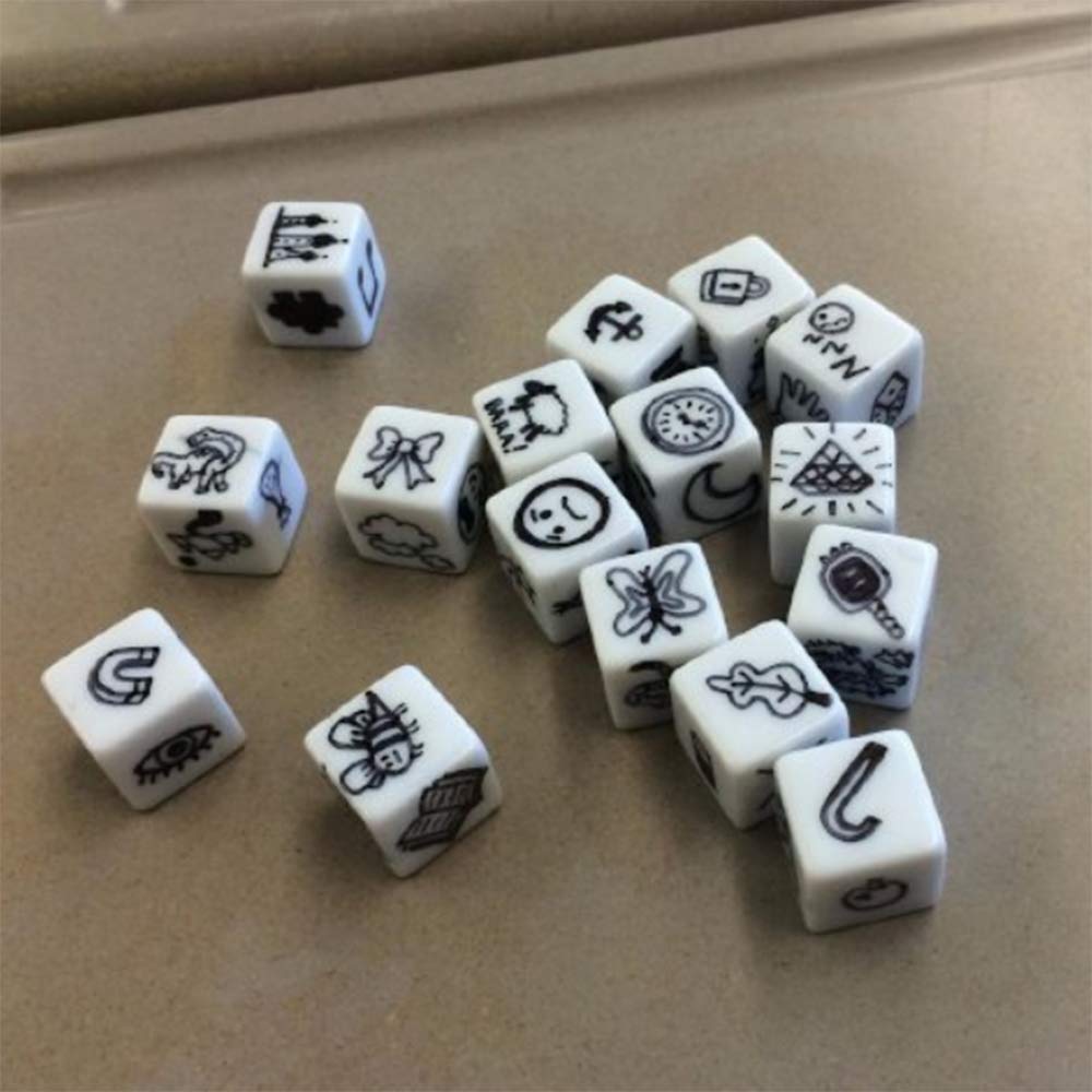 48 PCS 16MM Blank White Dice for Board Games, DIY, Fun, and Teaching