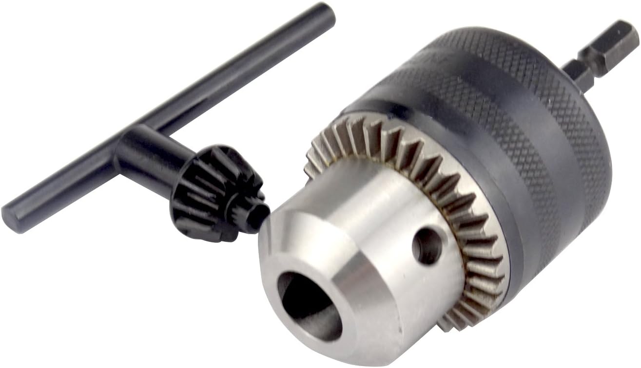 HanKong 1.5-13mm 1/2'' Electric Hex Shank Drill, Keyed Drill Chuck Adapter, Adapter Converter Tool