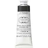 Charbonnel Professional Etching Traditional Ink, 60ml, Black 55981 | 100% Natural, Reference Inks for Intaglio Printing, Deep Color Intensity, Excellence Coverage, Professional Grade Quality