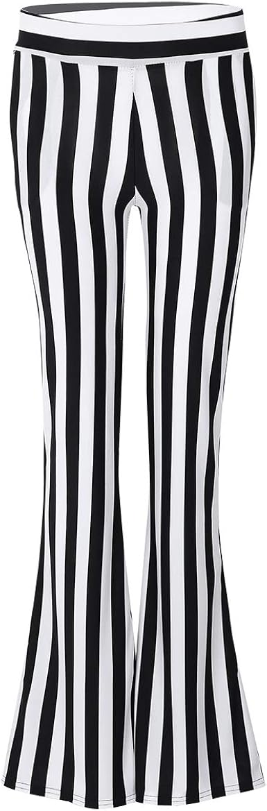 striped stretchy pants