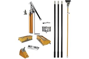 TapeTech Full Drywall Finishing Set with Extra Handles, 10" & 12" Flat Boxes, Angle Head, Angle Box, Corner Roller, Pump
