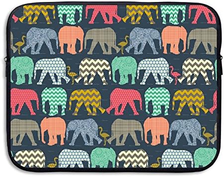 CHERINA RHEA Computer Bag Laptop Case Sleeve Bag Elephant Flamingo Art Print Waterproof 13-15 Inch For IPad Air Macbook Pro Surface Book Notebook Ultrabook