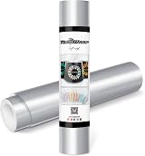 TECKWRAP Permanent Adhesive Vinyl 12" x 10ft Glossy Silver