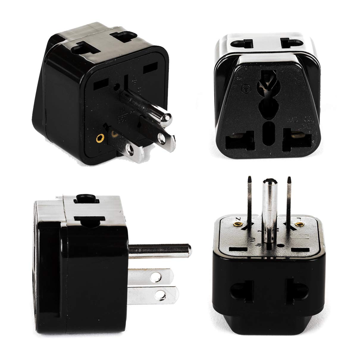 USA, Canada Adapter Plug by OREI, Europe, UK, China to US American