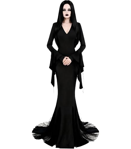 scary black dresses Spooktacular Creations Long Gothic Dress, Gothic for Women Halloween, Family Costume Adult for Halloween Cosplay Party : Clothing, Shoes & Jewelry scary black dress halloween costume