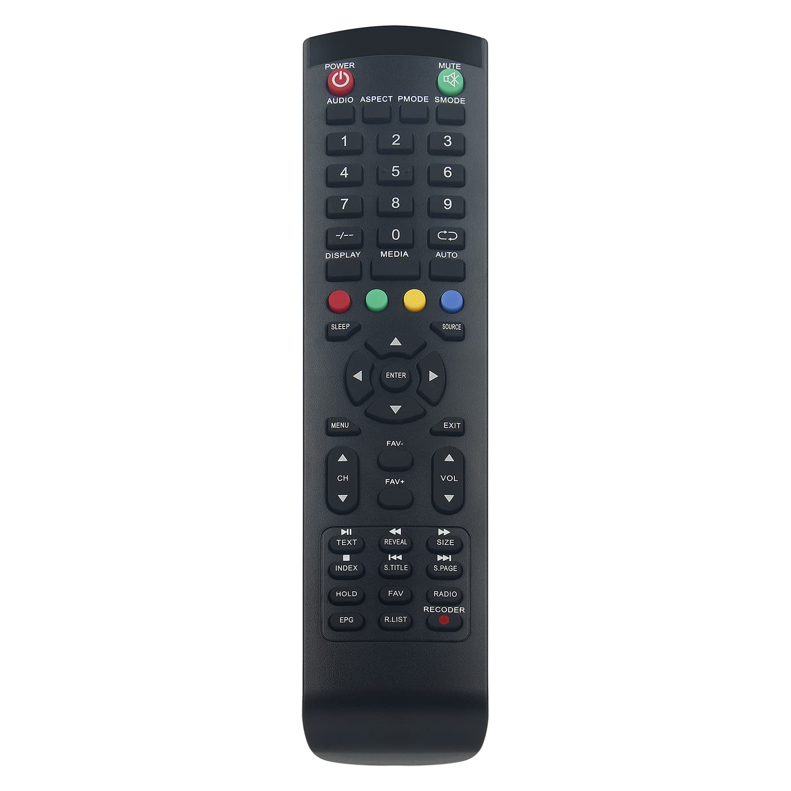 VINABTY L455 Replacement TV Remote Control Compatible with VIVAX LED TV TV-24LE140T2S2 TV-32LE79T2S2 TV-24LE78T2S2 TV-3270H120 TV-32LE71 TV-22LE72 TV-24LE72 TV-32LE73 TV-32LE74 TV-40LE72 TV-48LE70