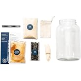 Urban Kitchen Kombucha Starter Kit &ndash; Includes Organic SCOBY, Starter Liquid, 1 Gallon Glass Jar, Temp Gauge, Tea, and Sugar