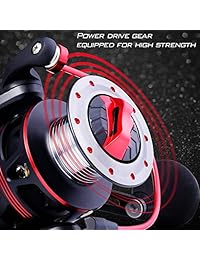 Carrete de pesca ligero para agua salada de un bajo   Arriba de fibra de carbono de 39,5 lb, 12 + 1 BB ultra suave, carrete de aluminio para agua dulce