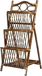 Revistero de ratán Verde Periódico Vertical Simple Estante de