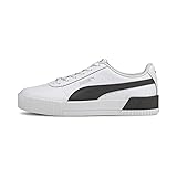 PUMA Women's Shoes Sneaker, White Black Silver, 8