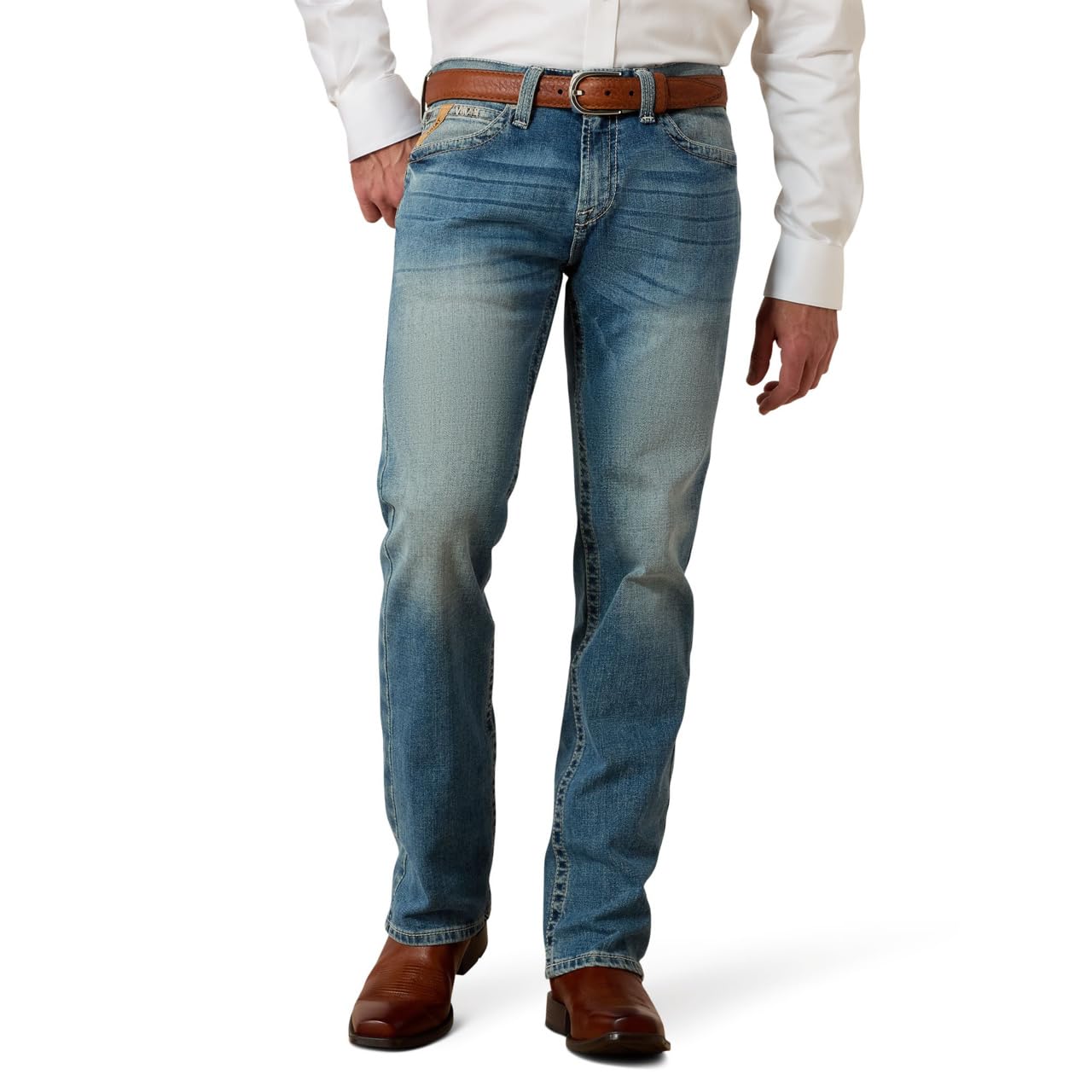 Photo 1 of Ariat Men's M7 Rocker Shasta Light Stretch Slim Straight Jeans Blue 34W x 30L