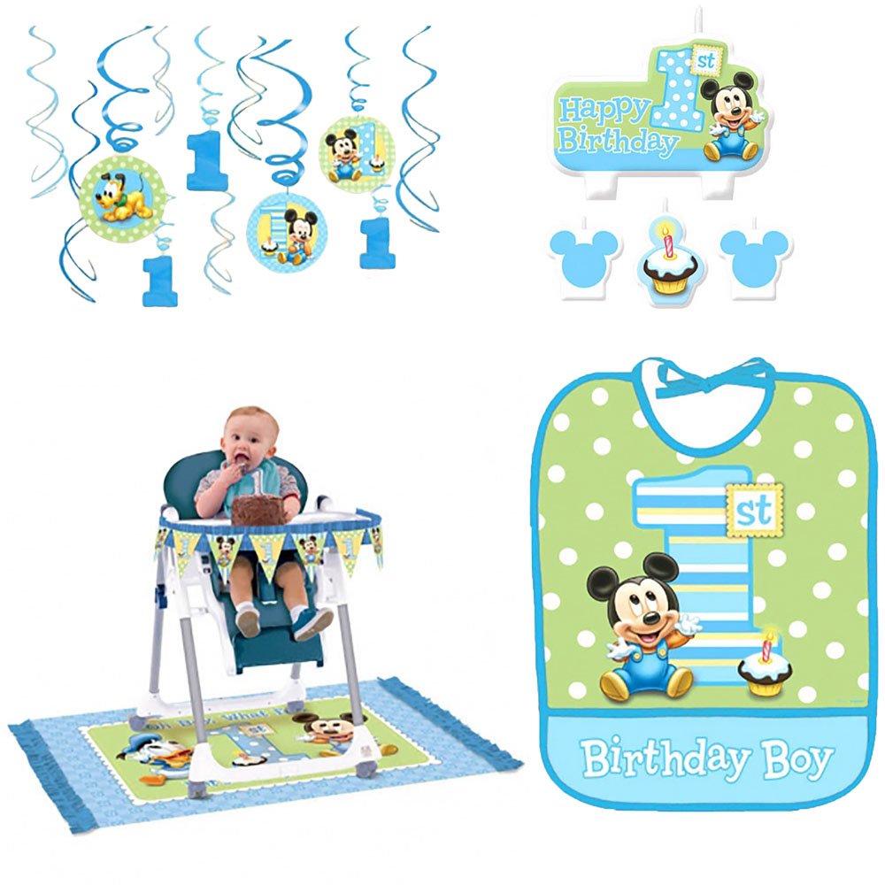 Buy Disney Mickeys 1st Birthday Party Decorations Supply Pack