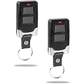 2 for Chamberlain LiftMaster Craftsman Garage Door Opener Remote Keychain | Universal, Small &amp; Portable, Easy to Set and Use, Security Rolling Code Technology, Long Distance Remote