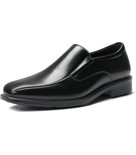 Manz Germany Black Leather‎ Loafers Mens 9 Slip On Dress Shoes Vintage EU Magnanni Elegant Black Leather Men\ main image 2