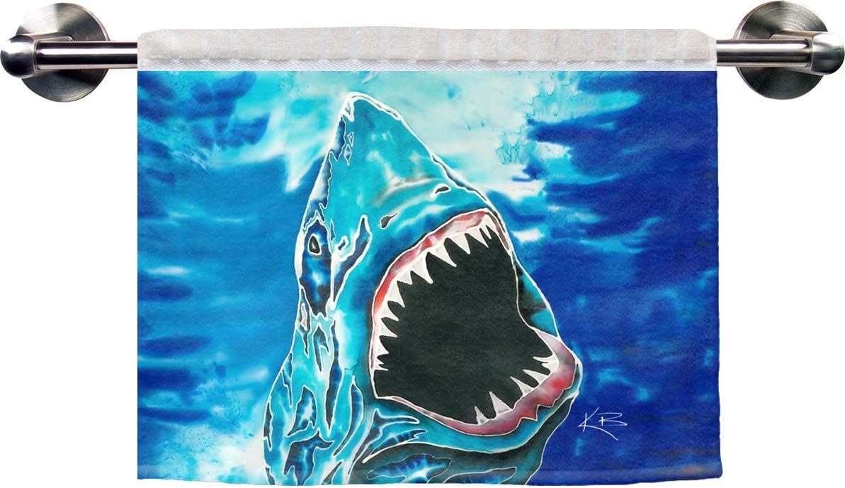 Live Free .Ink Shark Attack Ribbed Towel