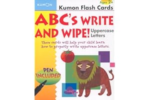 Kumon ABCs Write & Wipe! Uppercase Letters (Kumon Flash Cards) Ages 5-6, kindergarten