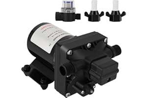 Tbest 12V Water Pump,4008-101-E65 RV Fresh Water Pump 55 Psi 3 Gallons Per Minute 7.5 Amps 12V DC Water Transfer Pump,Small C