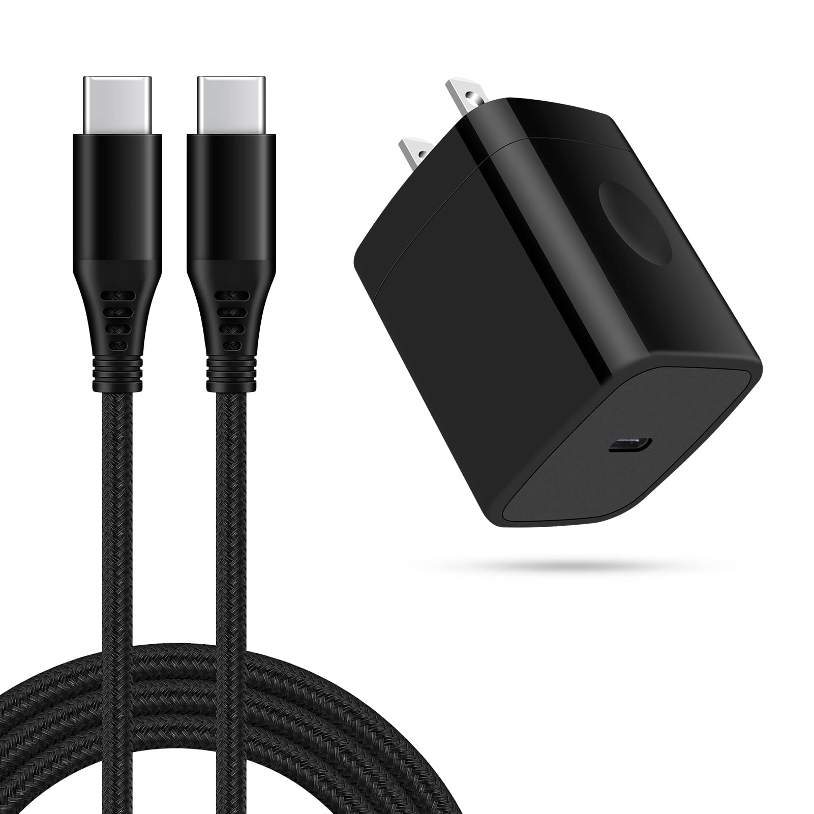 Type C Charger Fast Charging Block for Moto G Power 2025,G Stylus 2024,G Pure,G Play,X50 Ultra, for Motorola Edge 50 Pro,Edge+,Razr 50/40 Ultra, Pixel 8 7Pro; 20W PD C Wall Charger Box,6FT USB C Cable