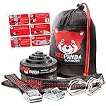 #1 Hammock Straps by RED PANDA Outdoors - Top Quality Suspension System Combined 25 Ft Long with 2 Heavy Duty Cam Buckles & Steel Locking Carabiners - THE MOST DURABLE TREE STRAPS FOR HAMMOCK HANGING