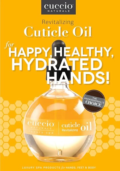 CUCCIO NATURALE REVITALIZING- HYDRATING OIL FOR REPAIRED CUTICLES OVERNIGHT – REMEDY FOR DAMAGED SKIN AND THIN NAILS – PARABEN /CRUELTY-FREE FORMULA – MILK AND HONEY – 2.5 OZ