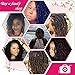 Gabrielle 3 Pack 8 Inch Spring Twist Hair Crochet Braids Kanekalon Synthetic Bomb Twist Crochet Hair Braiding Hair Extensions T27# Low Temperature Fiber