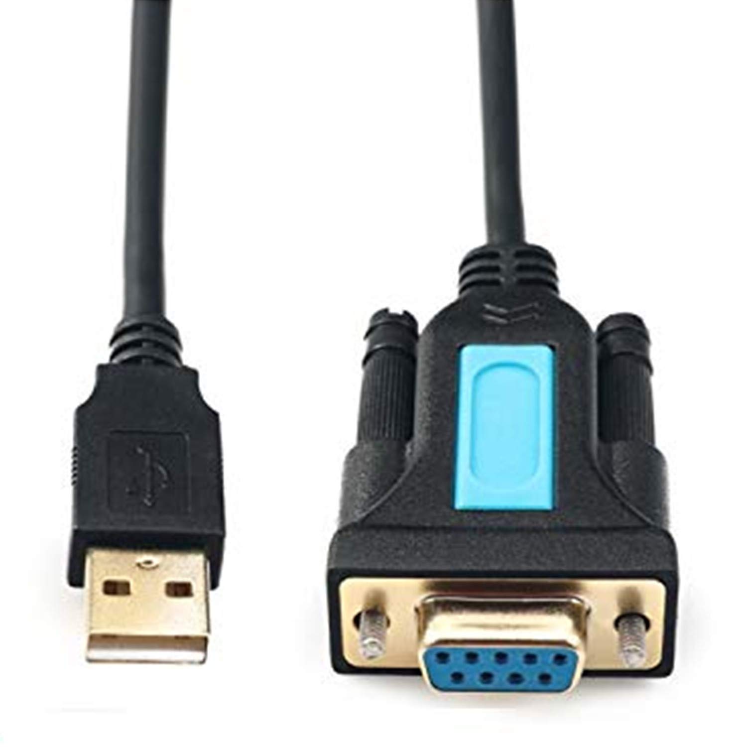 CABLEDECONN USB to RS232 Adapter with Prolific PL2303 Chipset USB2.0 Male to RS232 Female DB9 Serial Cable 2m 6ft for Windows XP,Windows Vista,7,8,10,Mac OS 10.6 Above Linux