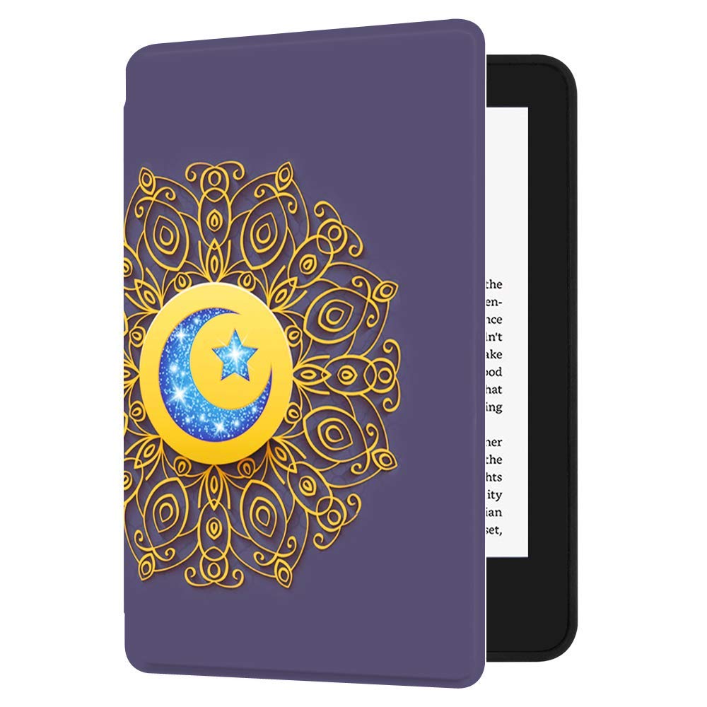 HUASIRU Case for Kindle (10th Gen - 2019 Release Only, Model NO J9G29R) Cover with Auto Wake/Sleep — will not fit Kindle Paperwhite or Kindle Oasis, Star Totem