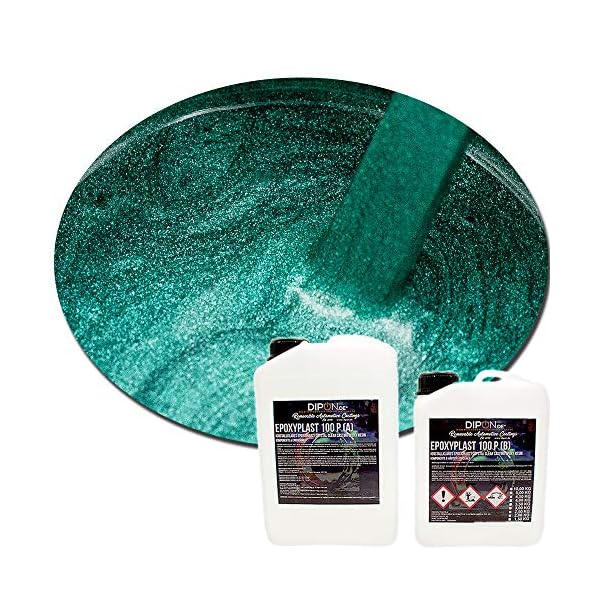 2K Epoxidharz Metallic Farben Effekt Set Epoxyplast 100P SPRING GREEN PEARL Perlglanzeffekt Glitter für…