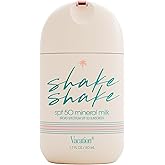 Vacation Shake Shake SPF 50 Mineral Milk Face Sunscreen, Non-Comedogenic, Streak-Free, Water-Resistant Broad Spectrum Sun Block, Non-Nano Zinc Formula, Vegan, Moisturizer with SPF, 1.7 Fl. Oz.