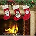 Creazy 3pcs/set Christmas Decorations Santa Claus Snowman Candy Socks Gifts Bag
