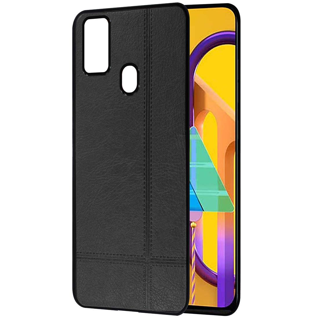 Amazon Brand Solimo Leather Mobile Cover For Soft Flexible Back Case For Samsung Galaxy M21 M30s M21 21 Edition Black Buy Online In Sri Lanka At Desertcart