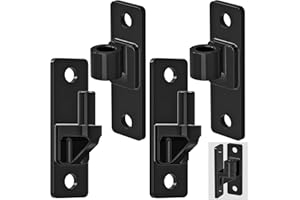 Lifeswell Heavy Duty Gate Hinges, Steel Hinges with Electroplated Coating, 2-Pack Wall Mount Female & Male Hinges for Fences & Farm Gates, 600 lbs Capacity