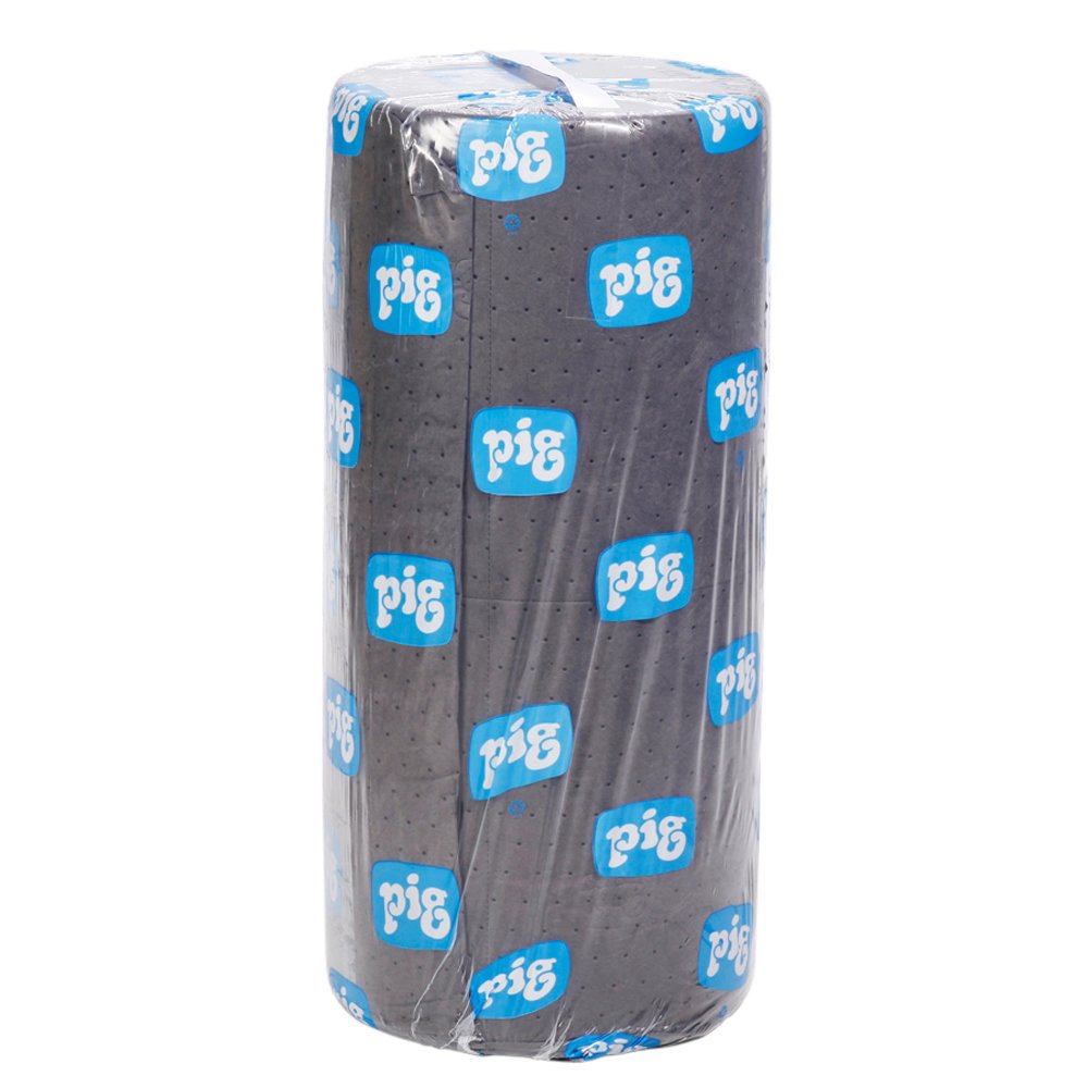 Heavy Duty PIG Absorbent Mat Roll MAT153 | New Pig's Original Gray Mat Roll | Oil Absorbent Pads | PIG Mat Roll | Absorbs up to 30 Gallons | 30" x 150': Industrial & Scientific