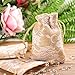 Whaline 20 Packs Rose Lace Burlap Bags with Drawstring Gift Bags Jewelry Pouch for Wedding and Valentine’s Party DIY Arts & Crafts Presents, 5.3 x 3.9 inches