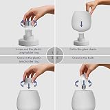 ONEWISH Touch Bedside Table Lamp 3 Way Dimmable Opal Glass Shade 6W LED view 9