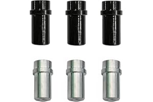 Vleant 6pcs Iron Sandblast Nozzle (Inner Diameter 5mm+6mm) Sand Blaster Nozzle Head for Portable Sand Blaster Gun kit