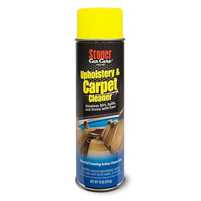 Stoner Car Care 91144 Upholstery and Carpet Cleaner Lifts Tough Stains with Powerful Foaming Action from Seats, Mats, Headliners, Door Panels, and More to Restore Automotive Interior, 18 Oz, Pack of 1