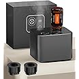 Waterless Diffuser for Essential Oils - Aromatherapy Nebulizing Air Machine, No Water Required, Super Quiet, Cordless, Portable, Battery Operated (Includes 2 Nebulizer caps and Machine)