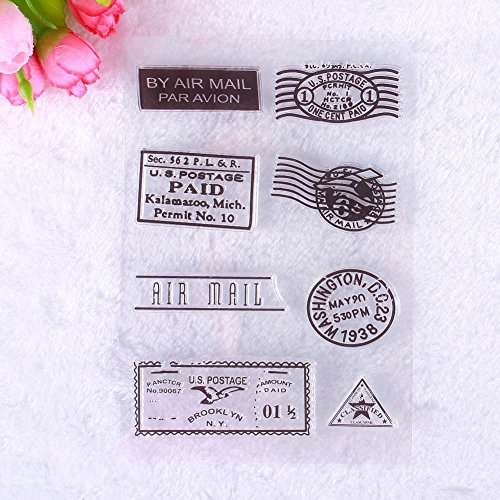 Niome Beautiful Badge Picture Transparent Rubber Stamp Seal DIY Album Craft Scrapbooking Decoration