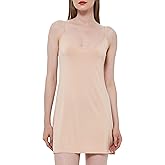 GYS Women's Bamboo Viscose Full Slips for Under Dresses Adjustable Spaghetti Straps Cami Slip Dress
