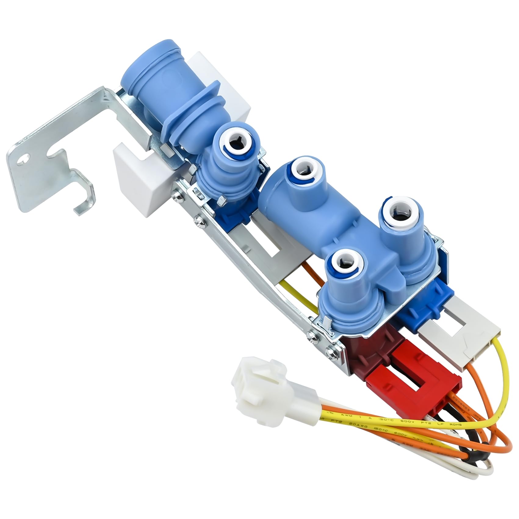 Photo 1 of WR57X30890, WR57X30891 Refrigerator Water Inlet Valve Compatible with ge(not all models): GSS25GSHNCSS, GSS25GYPFCFS, GSS25GMHKCES, GNE25JYKGFFS etc. Replaces PS12727426, WR57X26569, AP6891693 etc.
