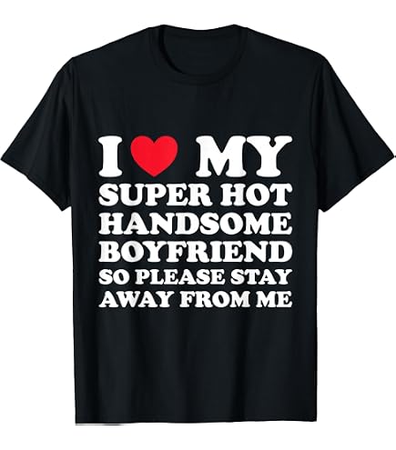 Amazon.com: I Love My Military Boyfriend T-Shirt : Clothing, Shoes