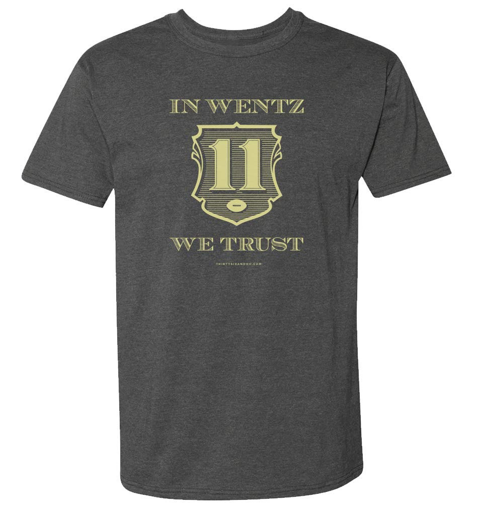 36 and Oh! in Wentz We Trust Gray Short Sleeve T-Shirt - Comfortable