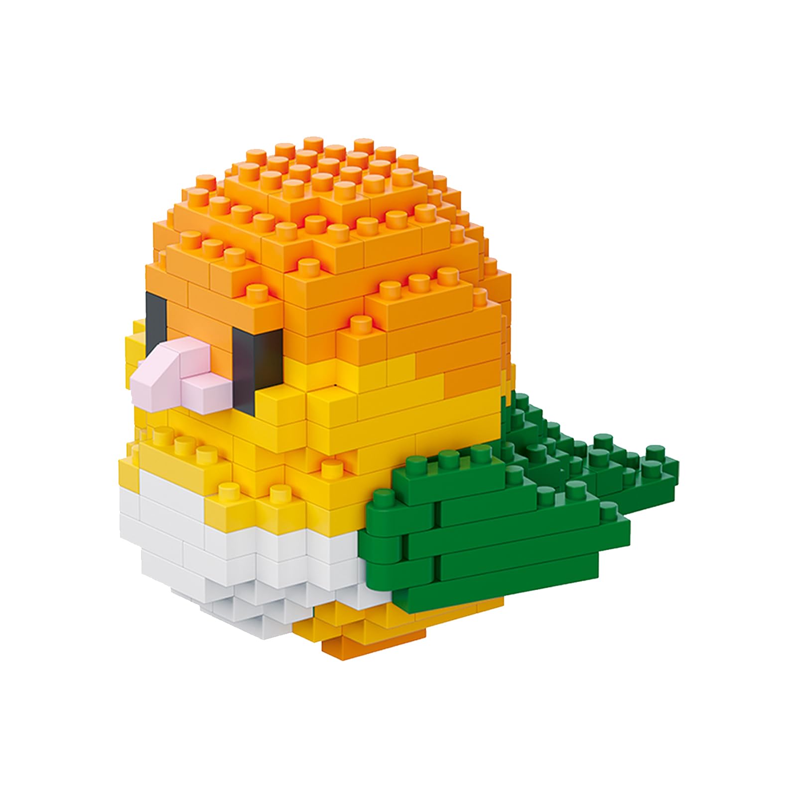 NOOLY Parrot Micro Building Bricks Kit Bird Thmed Blocks Set Decoration for Home and Office WKLJM-01 234Pcs (Orange) 8916