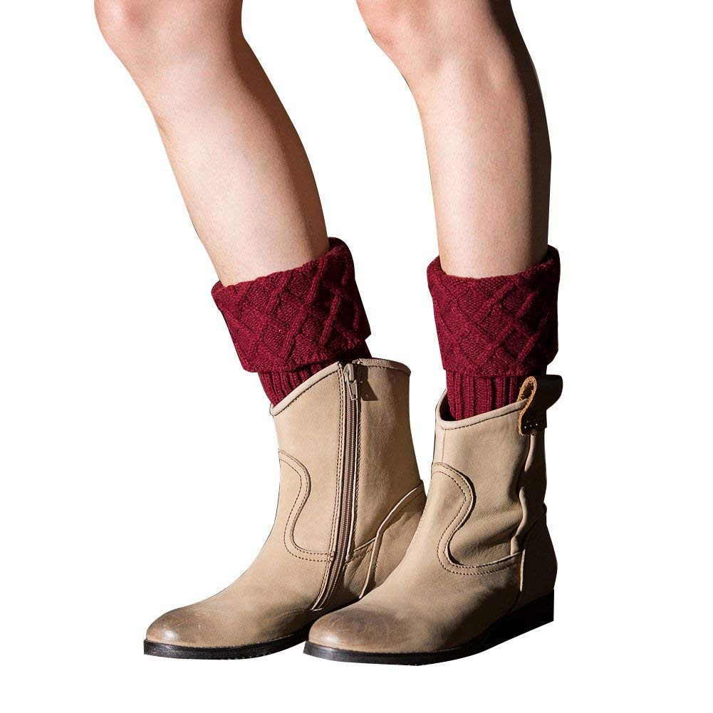 TININNA Invierno Cálido Vintage puños de Punto Calentadores de la ...