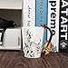 Musical Instrument Notes Coffee Mug With Violin Shaped Unique Handle Fashion Tea Milk Ceramic Porcelain Cup 300ml